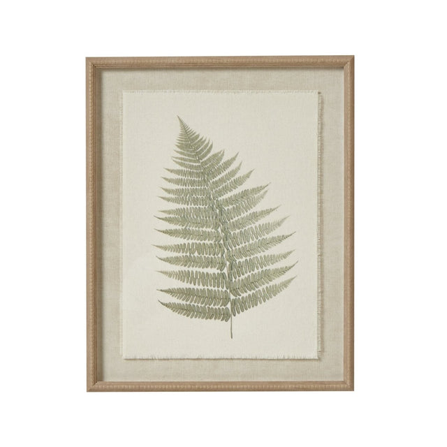 Bracken Art On Texture - Torn Paper With Beaded Frame Luxury Home Decor Garden & Outdoor And Gifts
