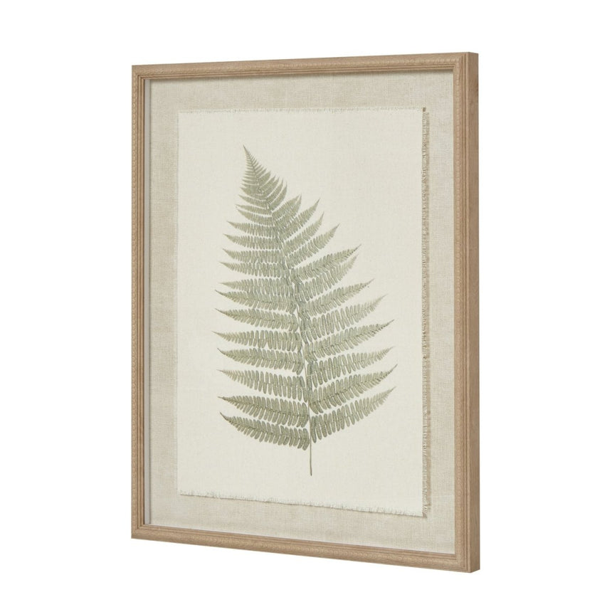Bracken Art On Texture - Torn Paper With Beaded Frame Luxury Home Decor Garden & Outdoor And Gifts