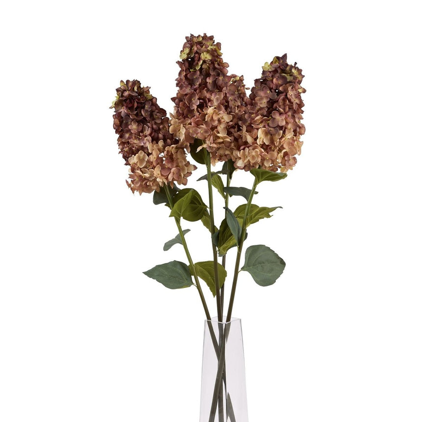 Burgundy Spear Hydrangea - Realistic Artificial Flower Single Stem Luxury Home Decor Garden & Outdoor And Gifts