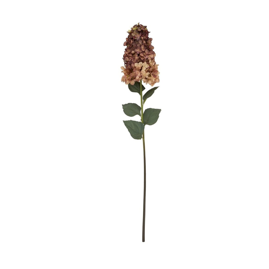 Burgundy Spear Hydrangea - Realistic Artificial Flower Single Stem Luxury Home Decor Garden & Outdoor And Gifts