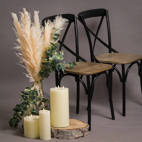 Butter Pampas Grass - Realistic Artificial Flower Single Stem Luxury Home Decor Garden & Outdoor And Gifts