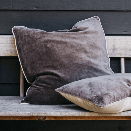 Cappuccino Sofa/Chair Cushion - 100% Cotton, Luxury Feather Pad, Modern, 50x50cm Quality Home Decor Garden & Outdoor Living and Gifts
