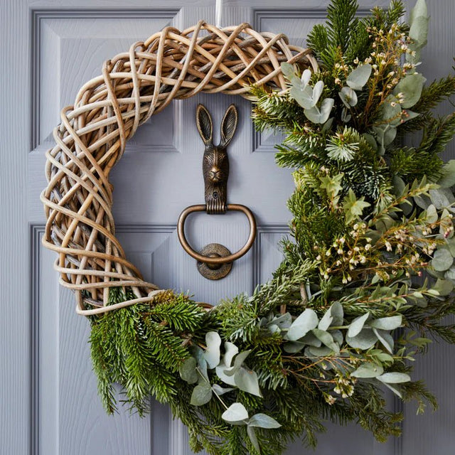 Cast Iron Hare Door Knocker Antique Brass H23.5Cm W10.5Cm Luxury Home Decor Garden & Outdoor And Gifts