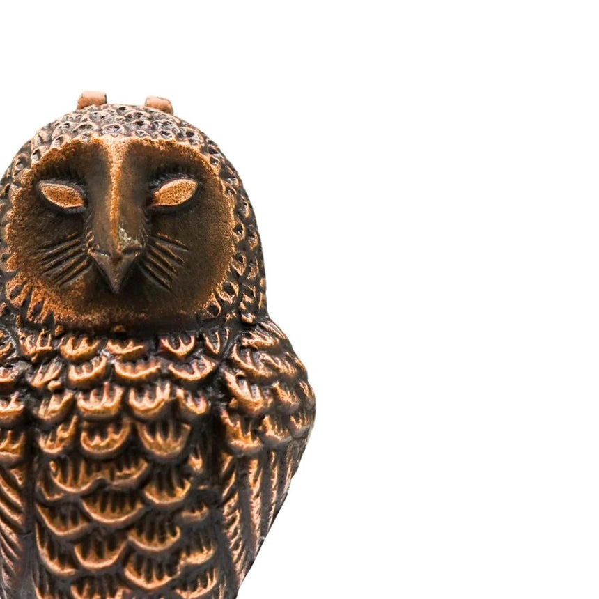 Cast Iron Owl Door Knocker Antique Copper H16Cm W9.5Cm Luxury Home Decor Garden & Outdoor And Gifts