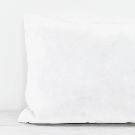 Chalk White Sofa/Chair Cushion - 100% Cotton, Luxury Feather Pad, Modern, 30x50cm Quality Home Decor Garden & Outdoor Living and Gifts