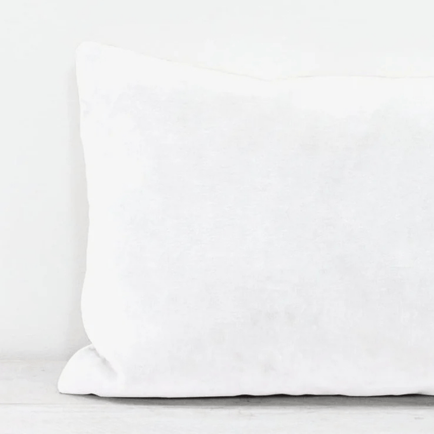 Chalk White Sofa/Chair Cushion - 100% Cotton, Luxury Feather Pad, Modern, 30x50cm Quality Home Decor Garden & Outdoor Living and Gifts