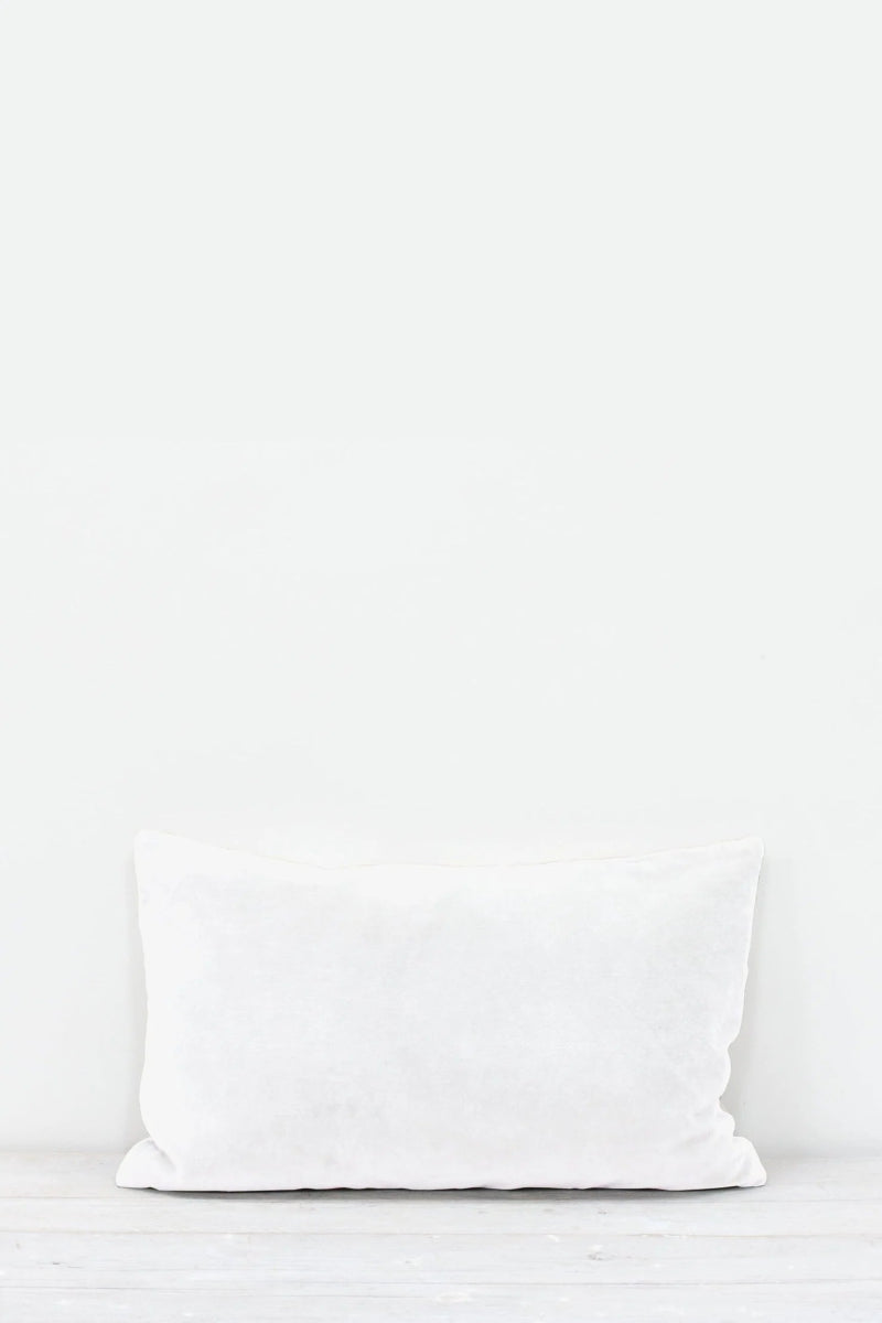 Chalk White Sofa/Chair Cushion - 100% Cotton, Luxury Feather Pad, Modern, 30x50cm Quality Home Decor Garden & Outdoor Living and Gifts