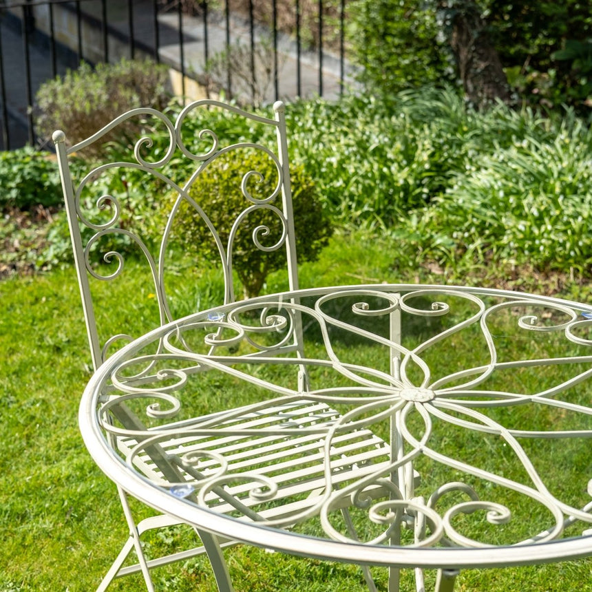 Cheltenham Garden Furniture Bistro Set - 4 Seater Cream Quality Home Decor Garden & Outdoor Living and Gifts