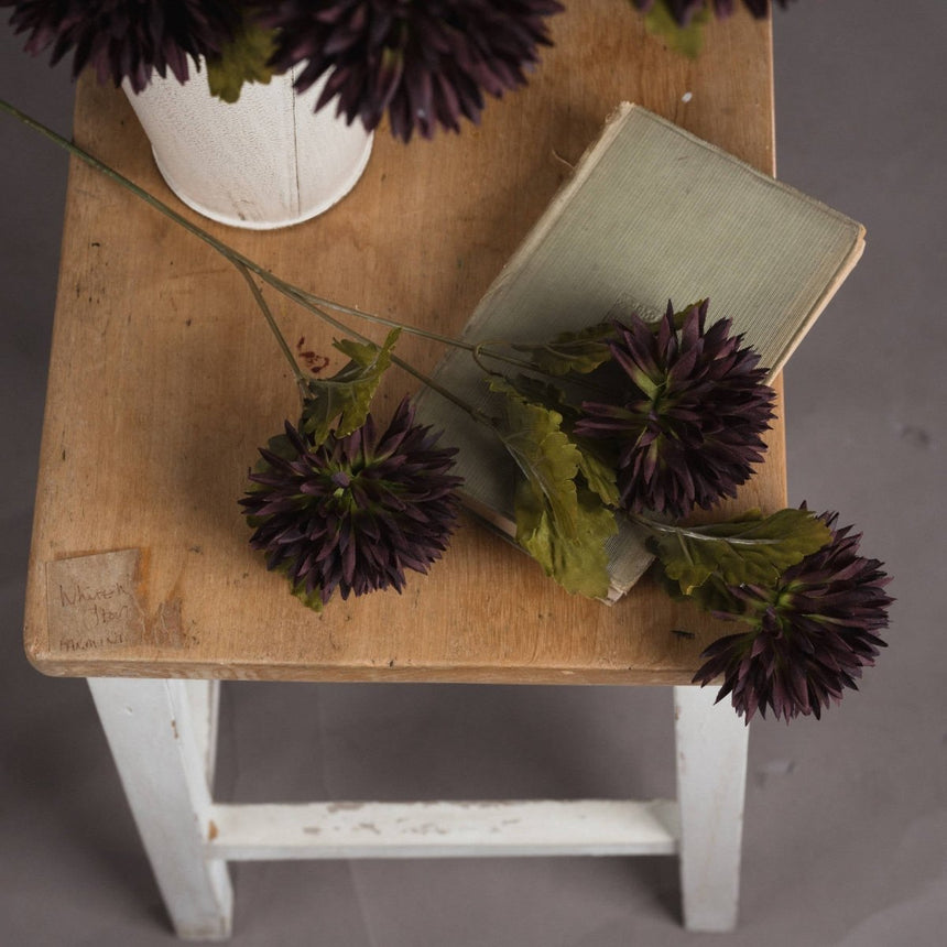 Chocolate Chrysanthemum - Realistic Artificial Flower Single Stem Luxury Home Decor Garden & Outdoor And Gifts