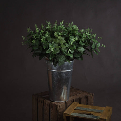 Cineraria Eucalyptus Spray - Realistic Artificial Flower Single Stem Luxury Home Decor Garden & Outdoor And Gifts