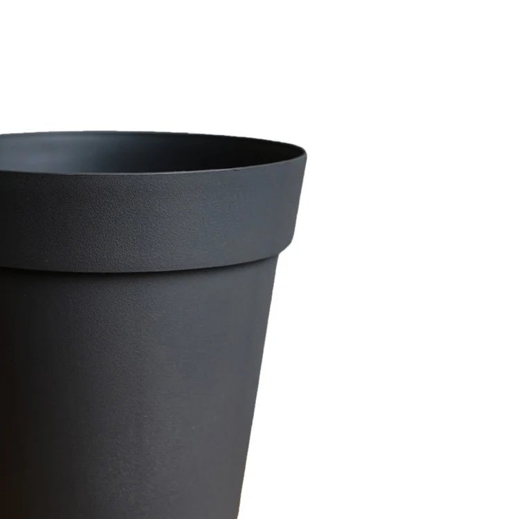 Cleo Outdoor Planter Black w/Wheels - Frost Resistant, Built - in Drainage, 100% Recyclable Quality Home Decor Garden & Outdoor Living and Gifts
