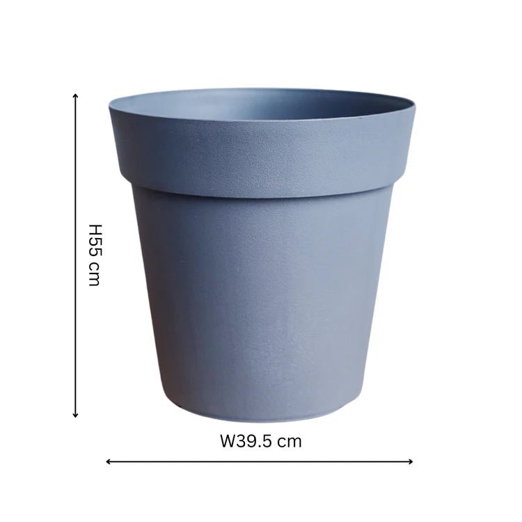 Cleo Outdoor Planter Grey w/Wheels - Frost Resistant, Built - in Drainage, 100% Recyclable Quality Home Decor Garden & Outdoor Living and Gifts