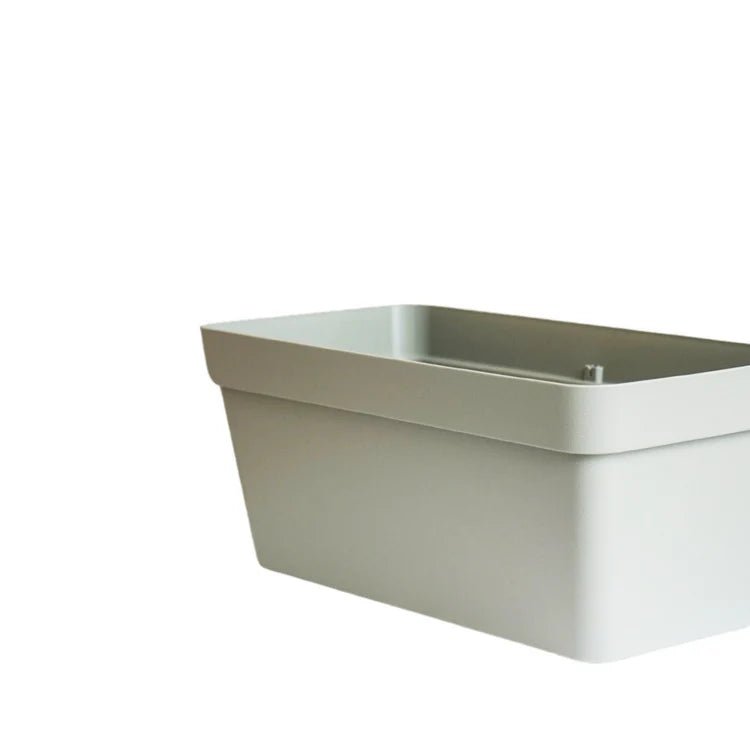 Cleo Outdoor Rectangle Planter Sage Green w/Wheels - Frost Resistant, Built - in Drainage Quality Home Decor Garden & Outdoor Living and Gifts