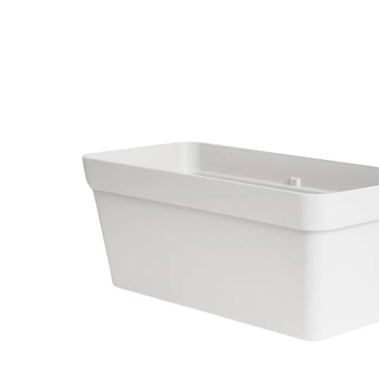 Cleo Outdoor Rectangle Planter White - Frost Resistant Built - in Drainage Quality Home Decor Garden & Outdoor Living and Gifts