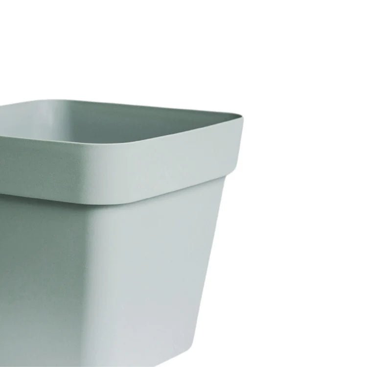 Cleo Outdoor Square Planter Sage Green w/Wheels - Frost Resistant, Built - in Drainage Quality Home Decor Garden & Outdoor Living and Gifts