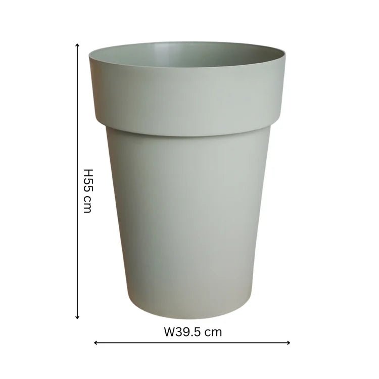 Cleo Outdoor Vase/High Planter Sage Green - Tall Large, Frost Resistant, Built - in Drainage Quality Home Decor Garden & Outdoor Living and Gifts