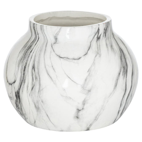 Contemporary Indoor Unique Hand - dipped Marble Finish Planter - Indoor Planters UK Luxury Home Decor Garden & Outdoor And Gifts