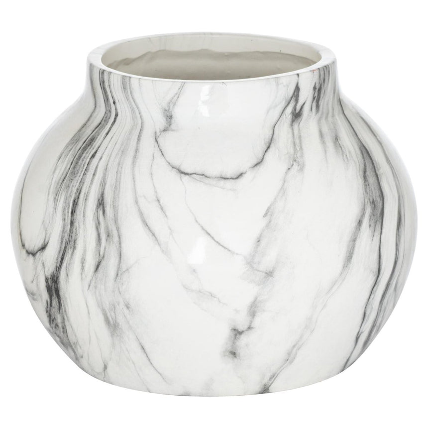 Contemporary Indoor Unique Hand - dipped Marble Finish Planter - Indoor Planters UK Luxury Home Decor Garden & Outdoor And Gifts