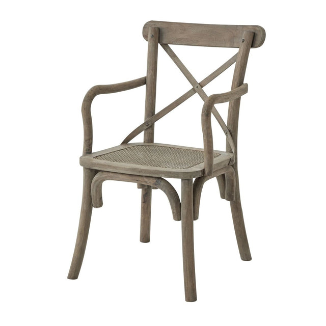 Copgrove Collection Cross Back Carver Chair With Rush Seat - Kitchen & Dining Room Chairs Luxury Home Decor Garden & Outdoor And Gifts