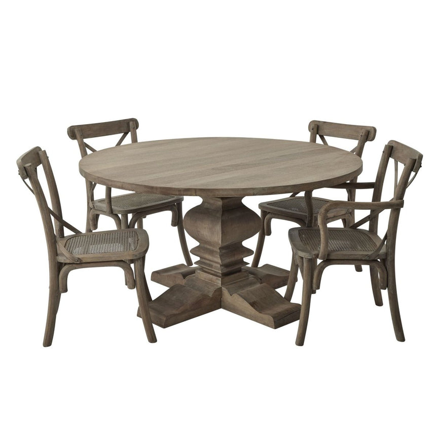 Copgrove Collection Cross Back Carver Chair With Rush Seat - Kitchen & Dining Room Chairs Luxury Home Decor Garden & Outdoor And Gifts