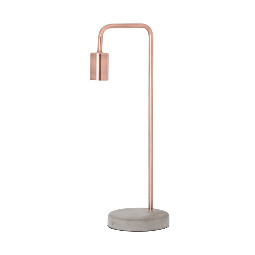 Copper Industrial Lamp With Stone Base Luxury Home Decor Garden & Outdoor And Gifts