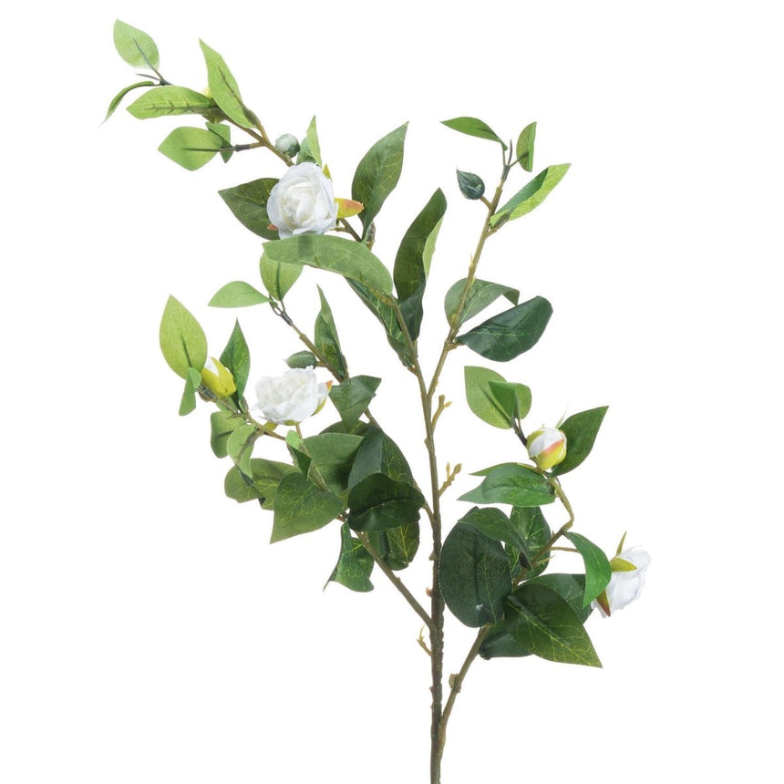 Cream Gardenia - Realistic Artificial Flower Single Stem Luxury Home Decor Garden & Outdoor And Gifts