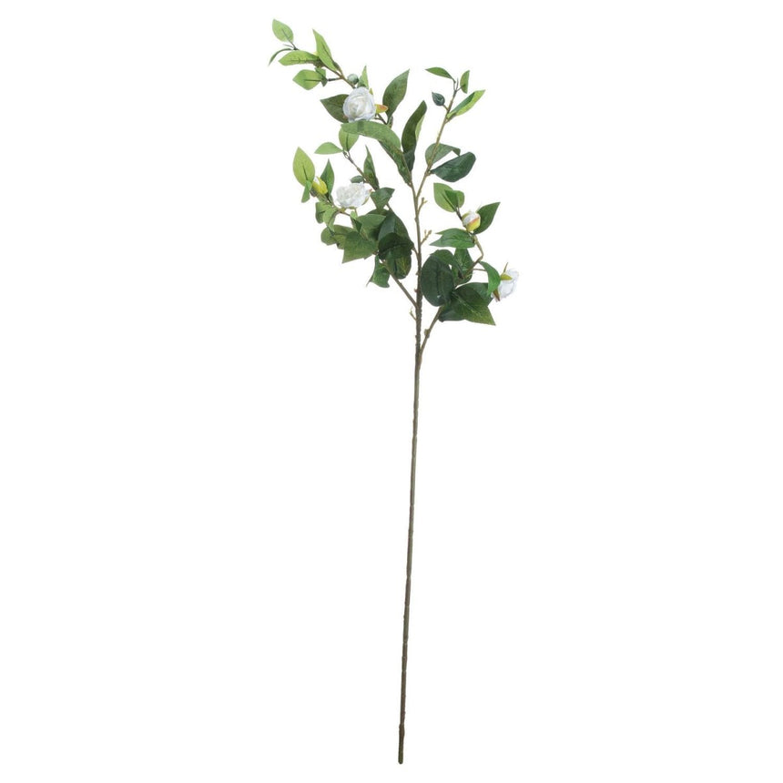 Cream Gardenia - Realistic Artificial Flower Single Stem Luxury Home Decor Garden & Outdoor And Gifts