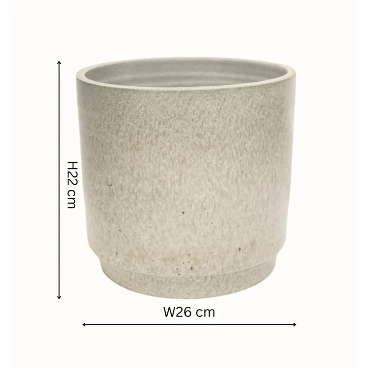 Cream Marble Finish Indoor Planter - Handmade in Portugal Luxury Home Decor Garden & Outdoor And Gifts
