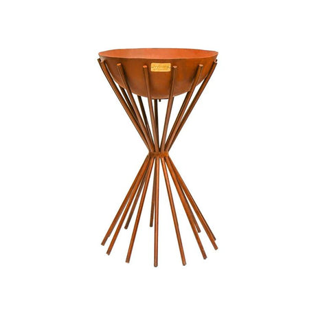 Dakota Large Fire Pit/Bowl Metal in Rust Finish - UV Stable Frost Resistant Frost Resistant Quality Home Decor Garden & Outdoor Living and Gifts