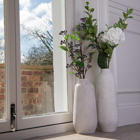 Darcy Ople Tall Ceramic Vase - Stone Ceramic Vases UK Luxury Home Decor Garden & Outdoor And Gifts