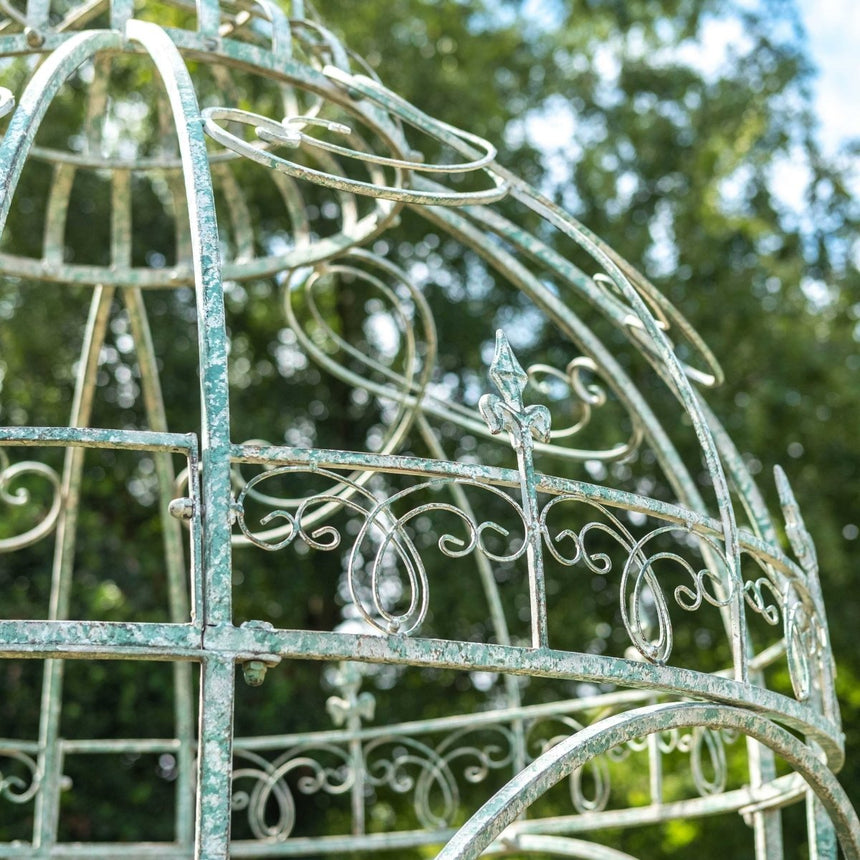 Decorative Garden Gazebo - Antique Green - Compact Size Quality Home Decor Garden & Outdoor Living and Gifts