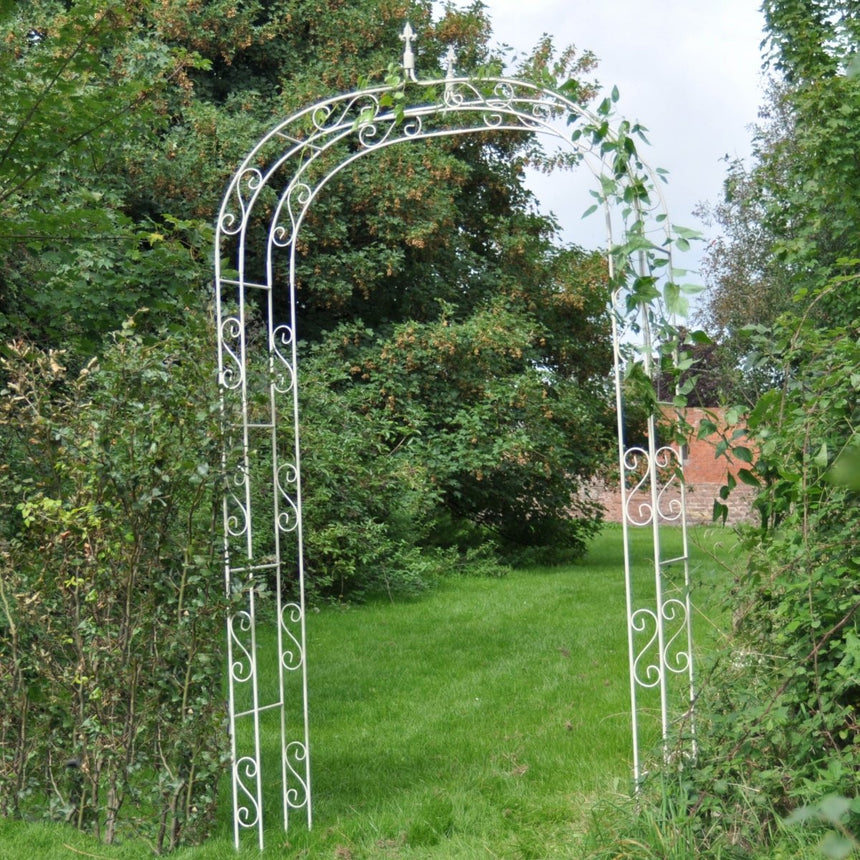 Decorative Gothic Garden Arch - Cream Quality Home Decor Garden & Outdoor Living and Gifts