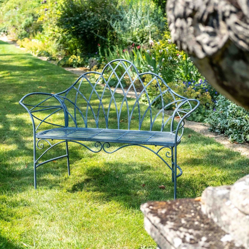 Edwardian Garden Bench - Lead Colour Quality Home Decor Garden & Outdoor Living and Gifts