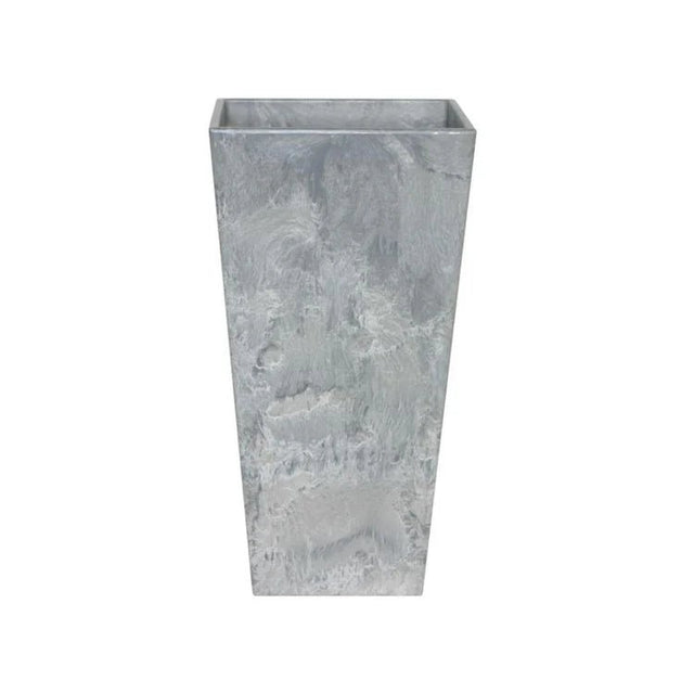 Ella Outdoor Medium Planter Grey Stone Finish - Tall Large, Frost Resistant, Lightweight Quality Home Decor Garden & Outdoor Living and Gifts