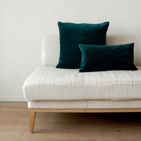Evergreen Pine Sofa/Chair Cushion - 100% Cotton, Luxury Feather Pad, 30x50cm Quality Home Decor Garden & Outdoor Living and Gifts