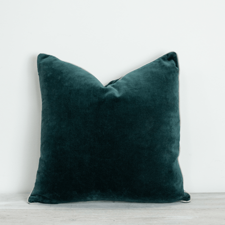 Evergreen Pine Sofa/Chair Cushion - 100% Cotton, Luxury Feather Pad, 50x50cm Quality Home Decor Garden & Outdoor Living and Gifts