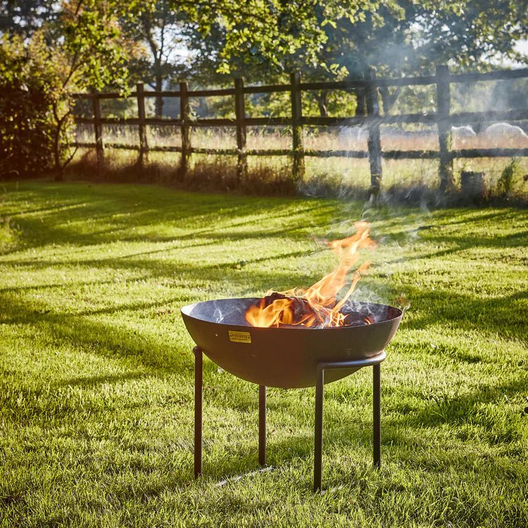 Extra Large Cast Iron Fire Pit/Bowl Rust Finish - Metal, Frost Resistant, UV Stable Quality Home Decor Garden & Outdoor Living and Gifts