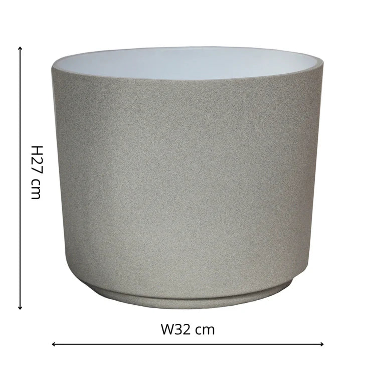 Extra Large Indoor Cement Grey Ceramic Plant Pot Luxury Home Decor Garden & Outdoor And Gifts