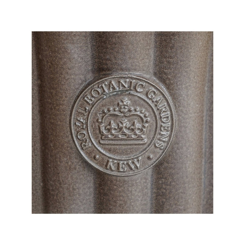 Extra Large Kew Gardens Ceramic Indoor Planter - Mocha Brown Fluted Tulip Design Luxury Home Decor Garden & Outdoor And Gifts