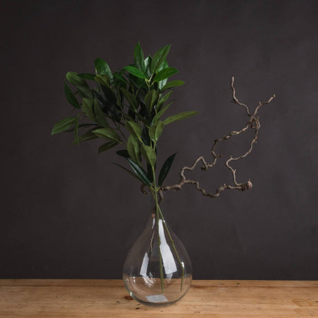 Faux Bay Leaf Spray - Realistic Artificial Flower Single Stem Luxury Home Decor Garden & Outdoor And Gifts