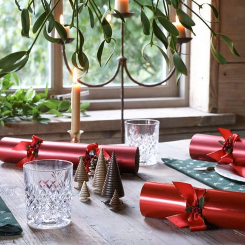 Festive Red Eco Christmas Crackers – FSC Mix 13in Set of 6 | Decor Sanctuary Quality Home Decor Garden & Outdoor Living and Gifts