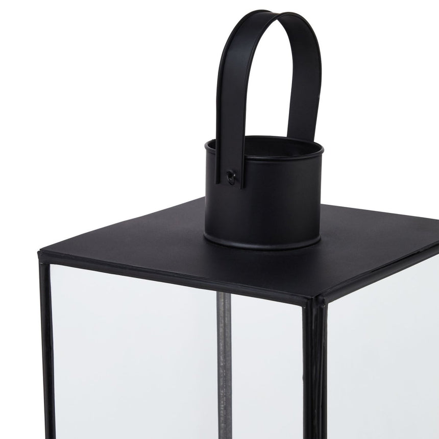 Flat Top Medium Black Lantern Luxury Home Decor Garden & Outdoor And Gifts