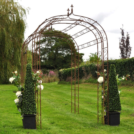 Fleur - De - Lys Garden Tunnel - Rusty Iron French Style Quality Home Decor Garden & Outdoor Living and Gifts