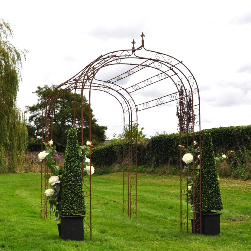 Fleur - De - Lys Garden Tunnel - Rusty Iron French Style Quality Home Decor Garden & Outdoor Living and Gifts