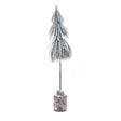 Forest Collection - Snow Clad Tree In Wood Log - Decoration Ornament - Small 35cm Tall Luxury Home Decor Garden & Outdoor And Gifts