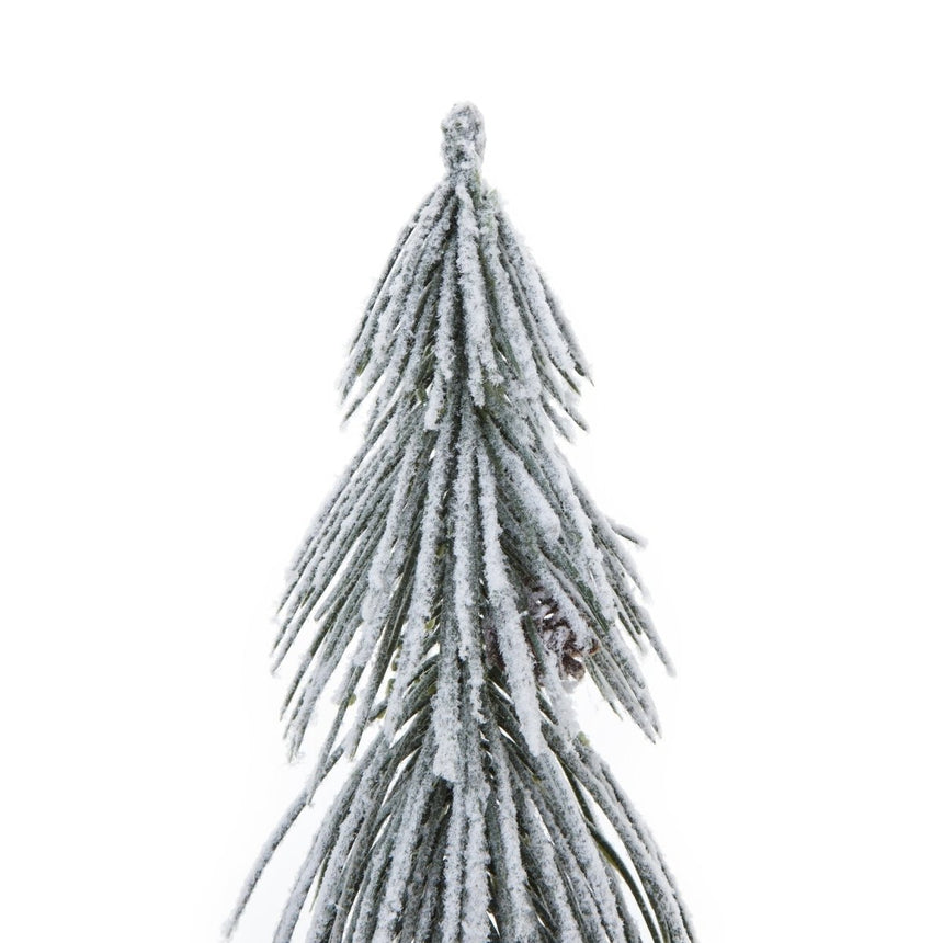 Forest Collection - Snow Clad Tree In Wood Log - Decoration Ornament - Small 35cm Tall Luxury Home Decor Garden & Outdoor And Gifts