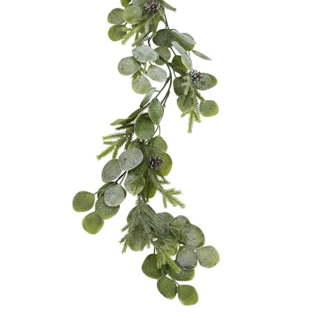 Frosted Pine And Eucalyptus Garland Luxury Home Decor Garden & Outdoor And Gifts
