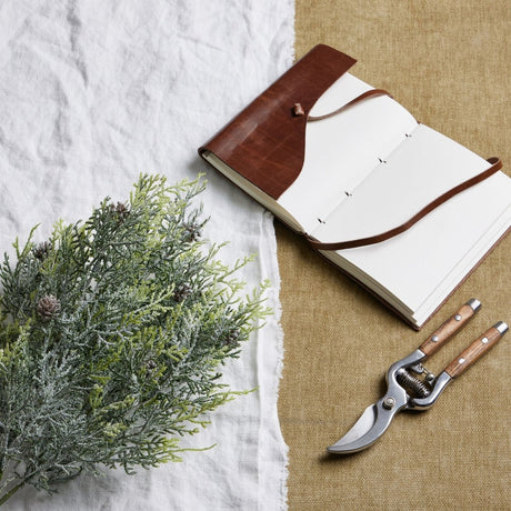 Frosted Pine Spray With Pinecones - Realistic Artificial Flower Single Stem Luxury Home Decor Garden & Outdoor And Gifts