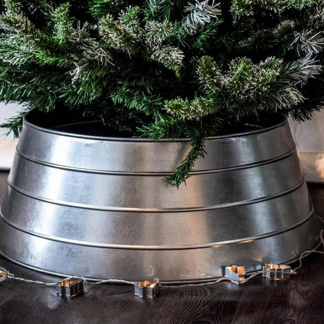 Galvinised Metal Christmas Tree Skirt Quality Home Decor Garden & Outdoor Living and Gifts