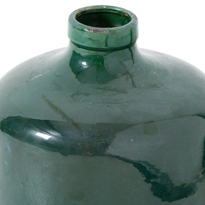 Garda Emerald Glazed Chive Vase Luxury Home Decor Garden & Outdoor And Gifts